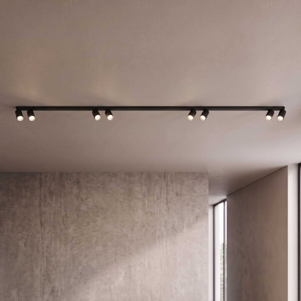 BRILAGI - Corp de iluminat cu spoturi SELE LONG 8xGU10/30W/230V negru