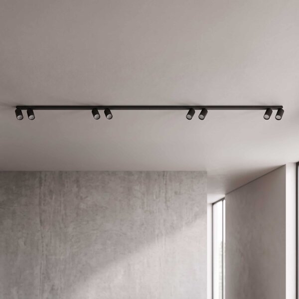 BRILAGI - Corp de iluminat cu spoturi SELE LONG 8xGU10/30W/230V negru