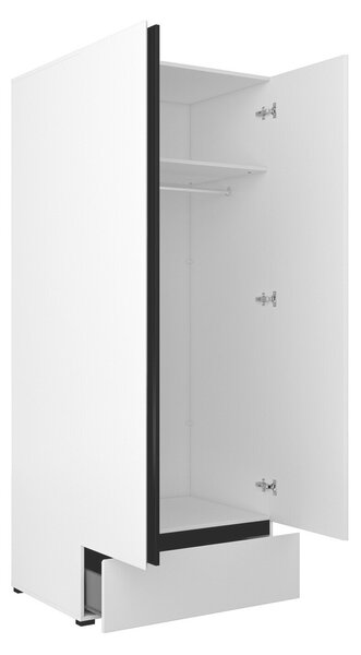 Dulap Alfere 118Negru, Alb, 21x9x6cm, Uși dulapUși dulap: Cu balamale