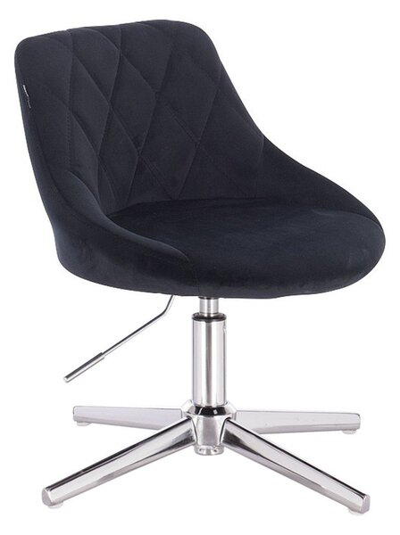 HR1054CROSS Scaun Neagră Catifea