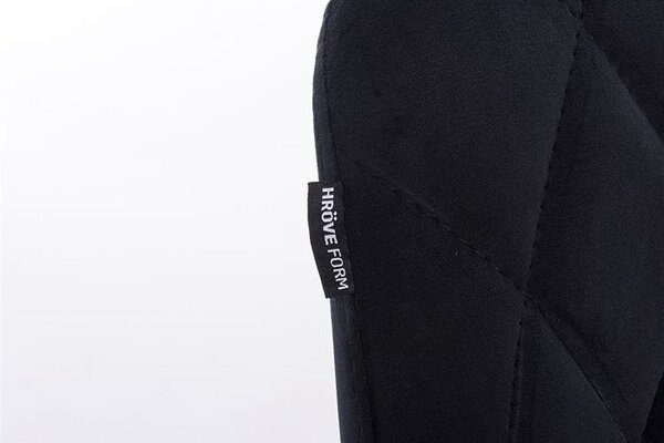 HR1054K Scaun Negru Catifea