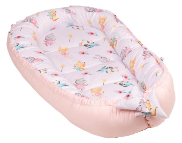 Cosulet bebelus pentru dormit Kidizi Baby Nest Cocoon 90x50 cm Loving Ballet