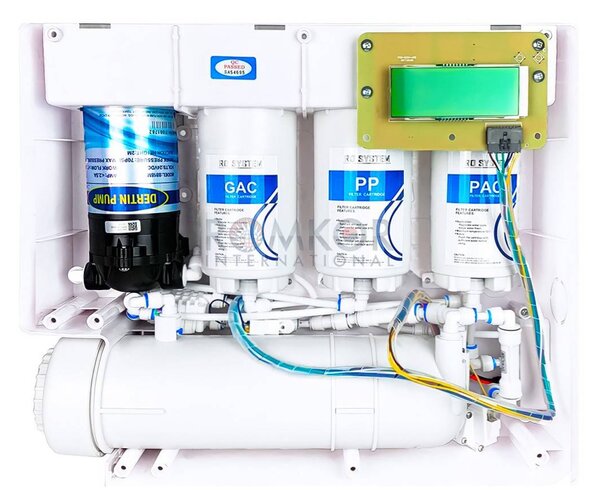 Set baterie chiuveta osmoza cu Emtec Direct Flow fara vas acumulare RO 800 GPD-14 cu autospalare