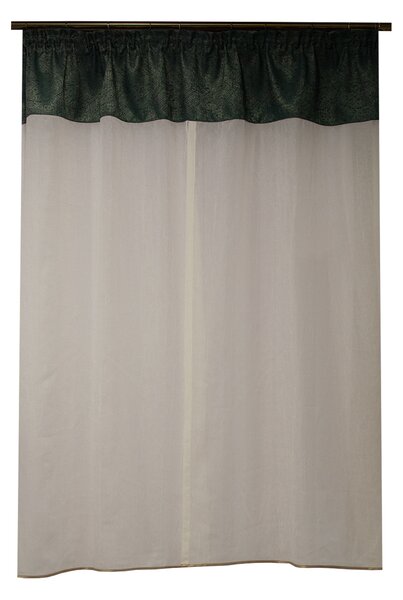 Perdea Velaria voal creponat ivory, 160x160 cm