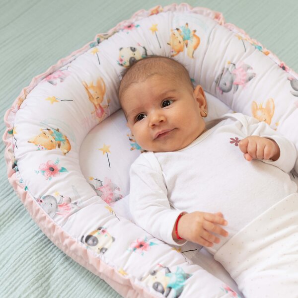 Cosulet bebelus pentru dormit Kidizi Baby Nest Cocoon 90x50 cm Loving Ballet