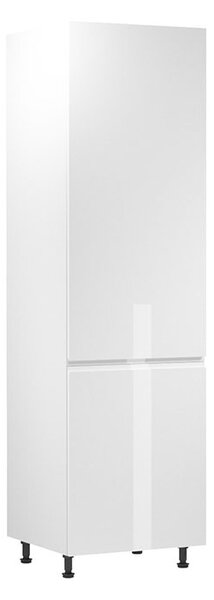 Dulap Aspen D60ZL pentru frigider încorporabil - Alb lucios