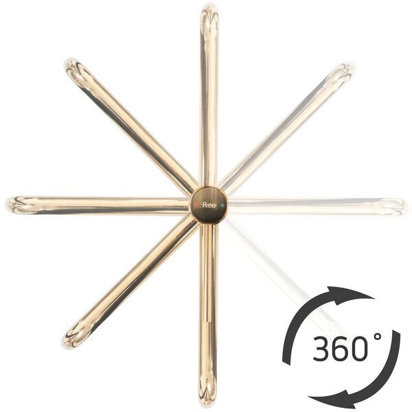 Baterie pentru baie Rea Lugano Slim Brush Gold High