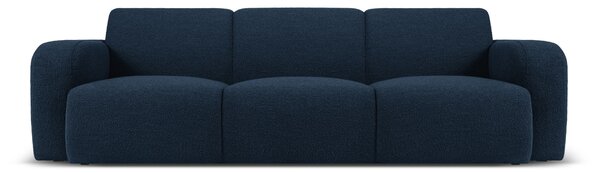 Canapea Molino cu 3 locuri si tapiterie boucle, albastru inchis