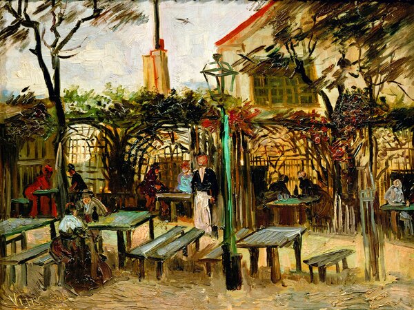 Artă imprimată Café Terrace on Montmartre (La Guinguette) - Vincent van Gogh, (40 x 30 cm)