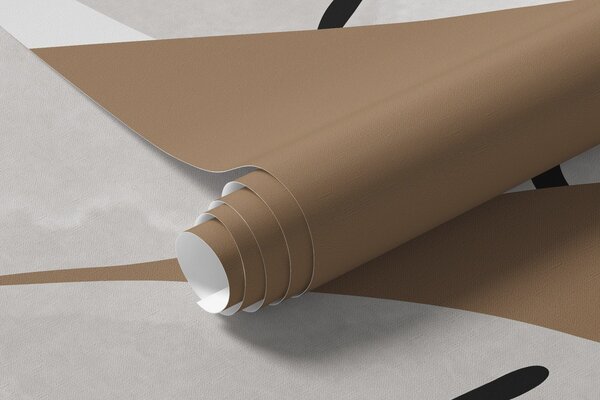Tapet Abstracție cu vegetație și silueta unui chip, Imagini de fundal unice, w05776 : Uwalls.ro