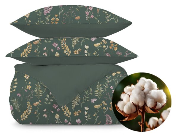 Set lenjerie de pat Dormeo Nature verde