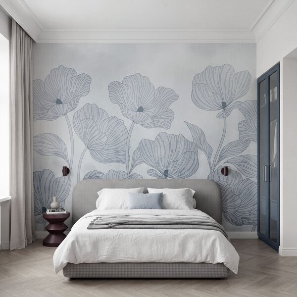 Fototapet Flori delicate în nuanțe delicate, Fototapet flori, Fototapet populare, t01100v1 - Tapeko.ro