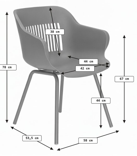 Scaun bucatarie HARTMAN JILL RONDO, negru