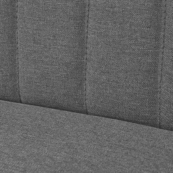 Canapea din material textil, 117 x 55,5 x 77 cm, gri închis