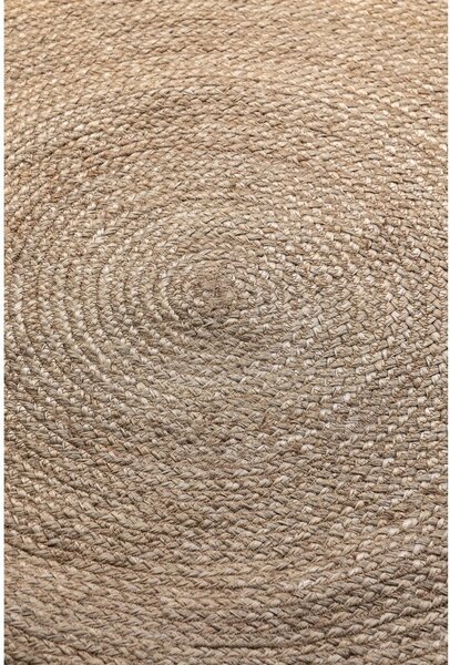 Covor grej reversibil rotund din iută ø 100 cm Braided – Hanse Home