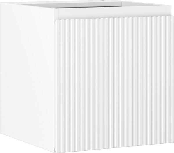 Mexen Rivel, mobilier baie 45 cm, 1 ușă, cu caneluri, alb mat, 91A21-04547-1-BF01
