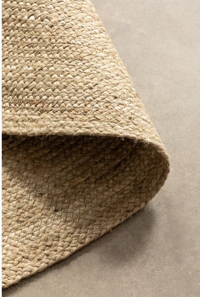 Covor fildeș reversibil rotund din iută ø 140 cm Braided – Hanse Home