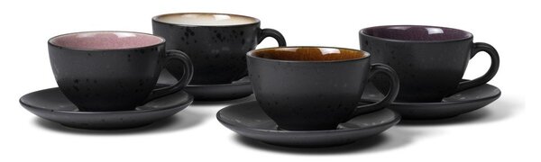 Cești negre 4 buc. din ceramică 240 ml Gastro Black/Mix – Bitz