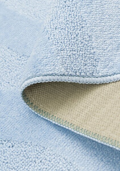 Set 2 Covorase de baie, Antiderapante, Symphony 2522, Baby Blue 50 x 80 / 40 x 50