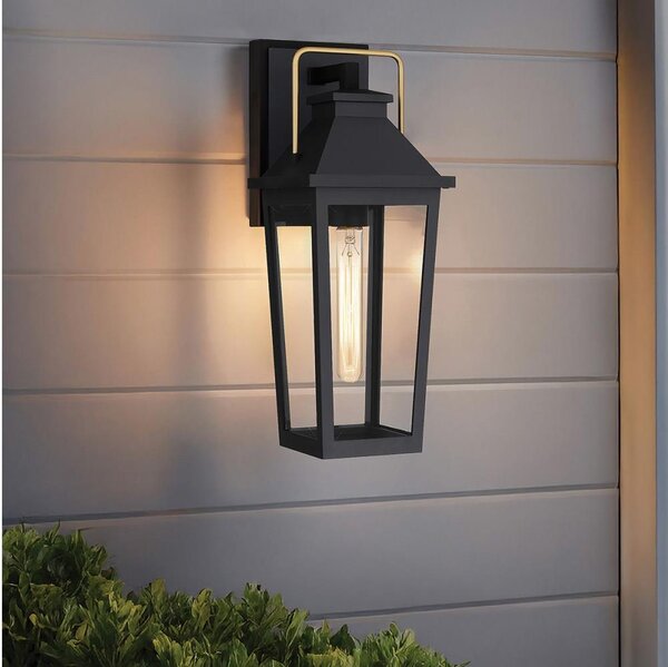 Quoizel QZ-BUCKLEY-M-MBK - Aplică de perete pentru exterior BUCKLEY M, 1xE27/40W/230V, IP44