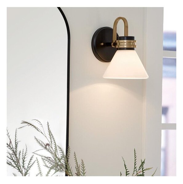 Lampă LED pentru baie Kichler KL-FARUM1-BK FARUM 1xG9/3W/230V negru/alamă
