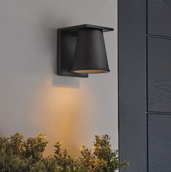 Aplică LED de exterior Hinkley HK-HANS-S-BLK HANS 1xGU10/8W/230V IP44