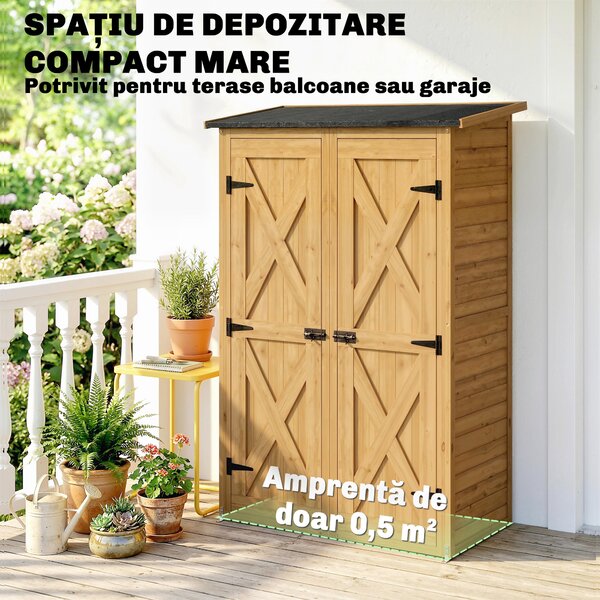 Outsunny căsuță dulap cămară dulapior magazie box | Aosom Romania