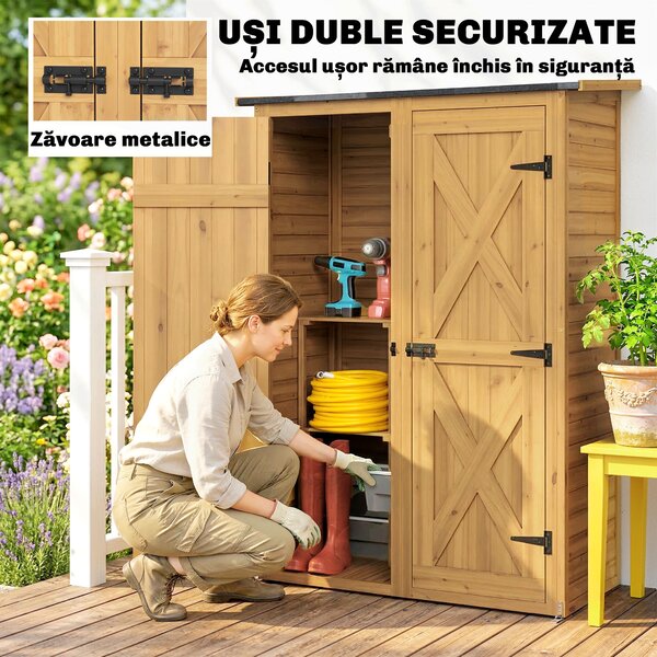 Outsunny căsuță dulap cămară dulapior magazie box | Aosom Romania