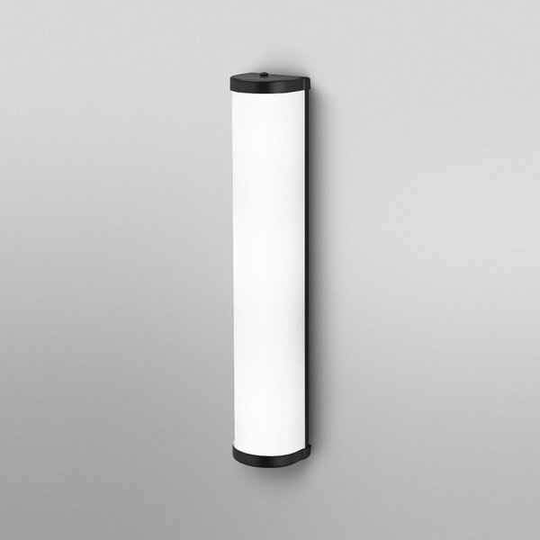 OSRAM Aplică de perete BATHROOM negru 46 cm lungime metal/sticlă IP44, reglabil, Negru, Baie, Metal, Modern