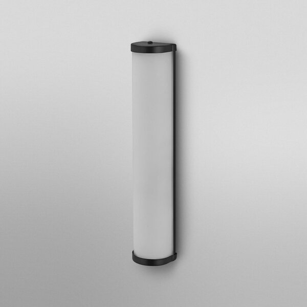 OSRAM Aplică de perete BATHROOM negru 46 cm lungime metal/sticlă IP44, reglabil, Negru, Baie, Metal, Modern