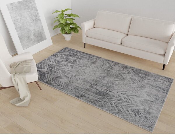 Covor gri lavabil 80x50 cm - Vitaus