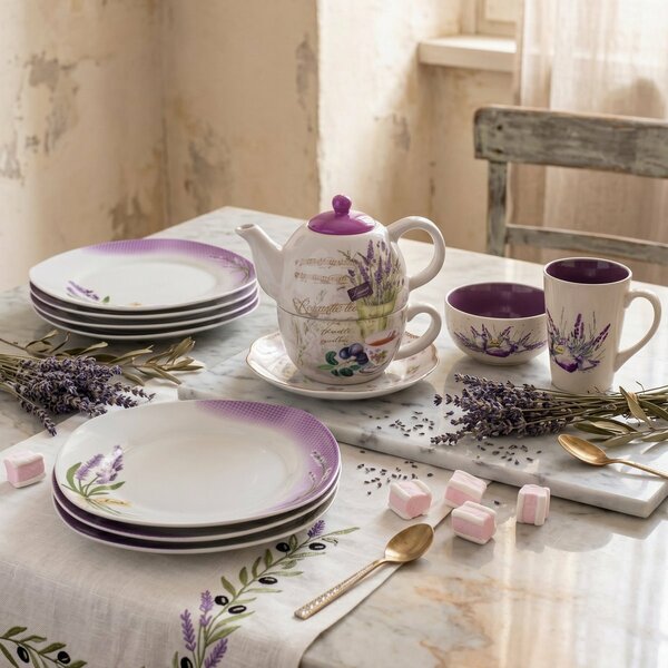Set mic dejun 2 buc. Banquet Lavender