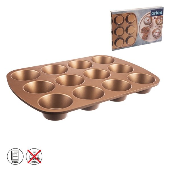 Formă de copt pentru brioșe din metal 25,5x36 cm Marissa – Orion