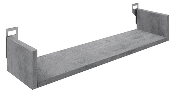 Raft de perete Derva, Pako World, Gri ciment, 60x15x10 cm