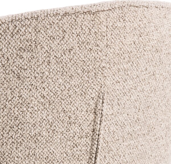 MAZZONI EXPORT CLARA Bej Latte (material Monza 60)/picioare negre - SCAUN MODERN ADÂNC TAPIȚAT PENTRU SALON/LIVING/BIROU LOFT
