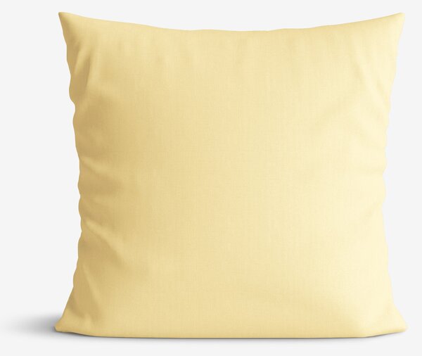 Goldea față de pernă din 100% bumbac - culoarea bananei 45 x 45 cm