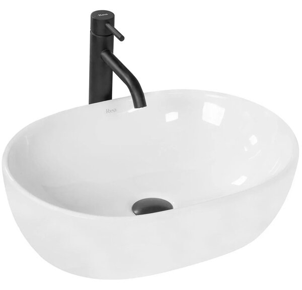 Rea Amelia, chiuveta blat 480x345x135 mm, alb lucios, REA-U0416
