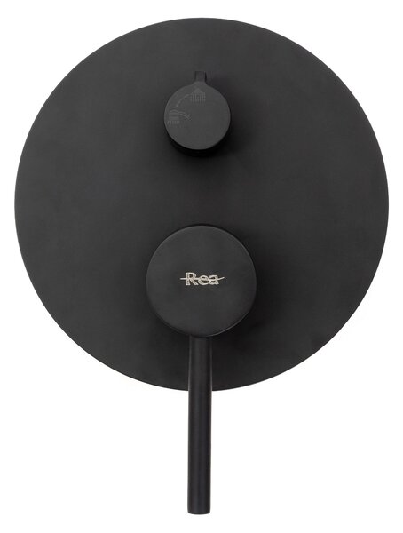 Set de dus incastrat Rea Lungo Black negru + BOX