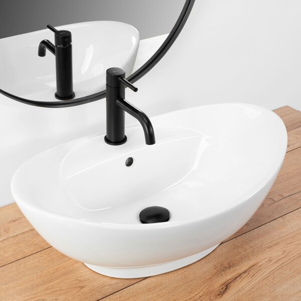 Lavoar Rea Cindy, 59x40 cm, alb, REA-U0155
