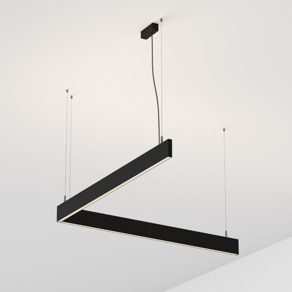 Ideal Lux - Lustra LED pe cablu STEEL LED/29W/230V 4000K CRI 90 120 cm negru