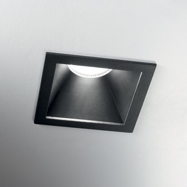 Ideal Lux - Corp de iluminat LED încastrat GAME TRIM, 11W/230V, 8,4x8,4 cm, IP40, negru
