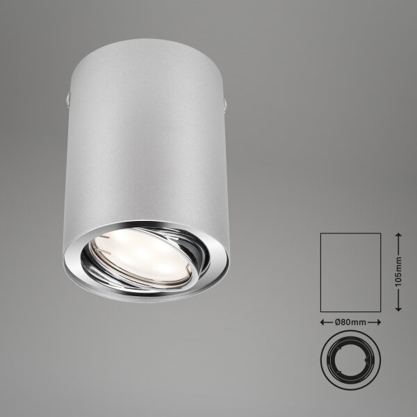 Spot LED TUBE 1xGU10/5W/230V rotund Briloner 7119-014