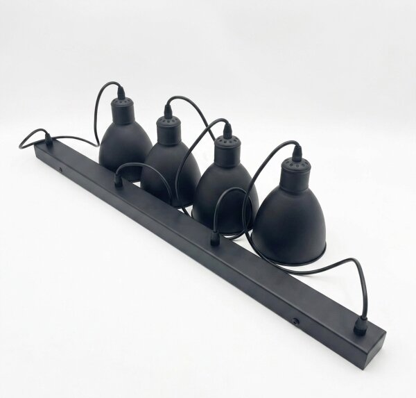 Brilagi - Lustra LED suspendată pe cablu RIDDY 4xE27/60W/230V negru