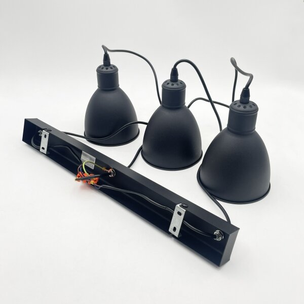 Brilagi - Lustru LED suspendat pe cablu RIDDY 3xE27/60W/230V negru