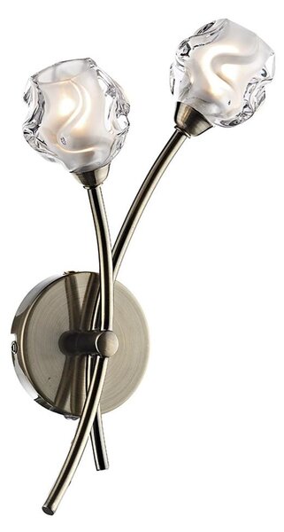 Där Lighting SEA0975 - Aplică de perete SEATTLE 2xG9/40W/230V alamă