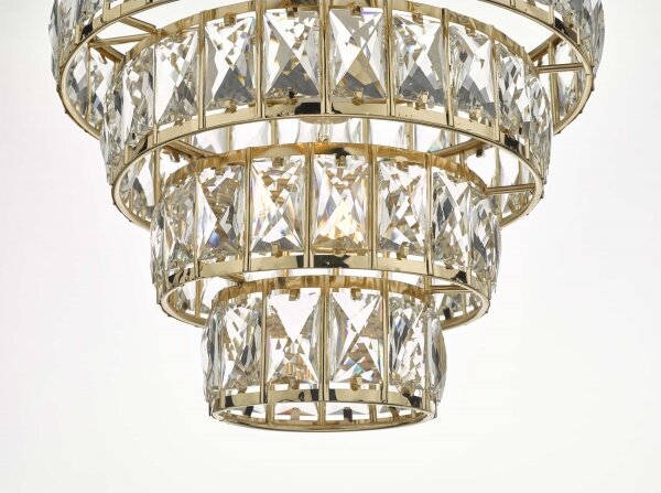 Där Lighting CER0135 - Candelabru pe lanț CERYS 1xE27/60W/230V auriu