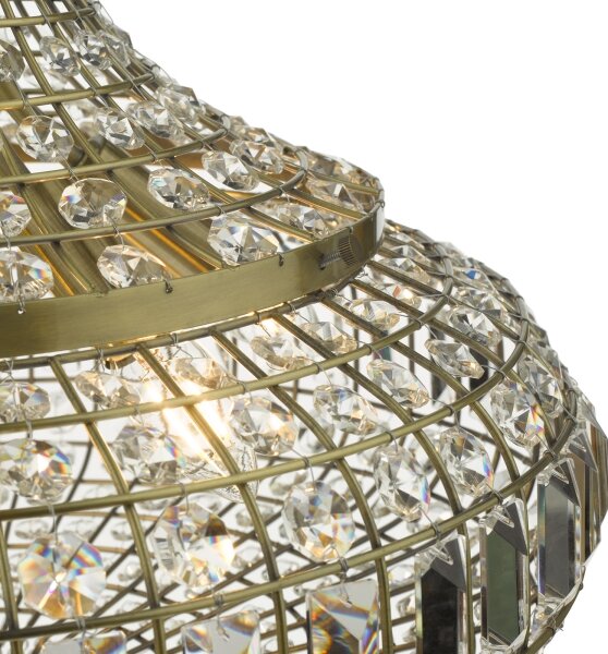 Där Lighting ASM0675 - Candelabru suspendat pe lanț ASMARA 6xE14/40W/230V din alamă
