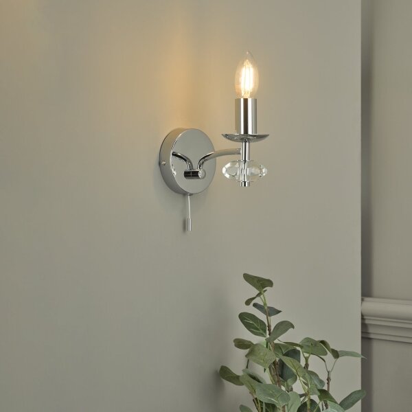 Där Lighting OLE0750 - Aplica de perete OLEANA, 1xE14/40W/230V, crom lucios