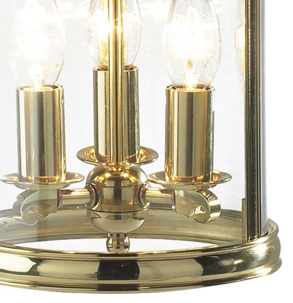 Där Lighting LAM0340 - Candelabru suspendat LAMBETH 3xE14/60W/230V alamă