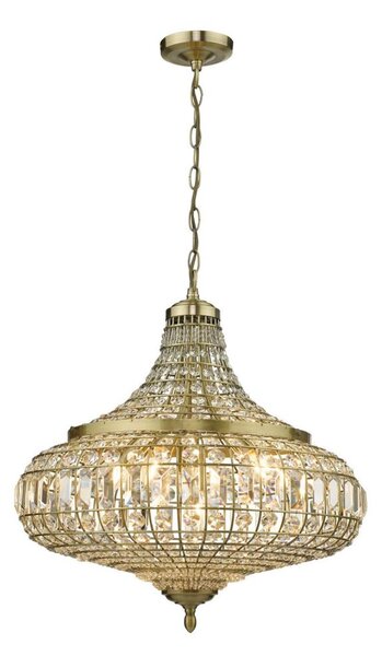 Där Lighting ASM0675 - Candelabru suspendat pe lanț ASMARA 6xE14/40W/230V din alamă